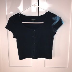 Blue cropped tee